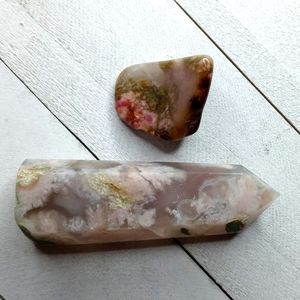 Flower Agate & Tumble